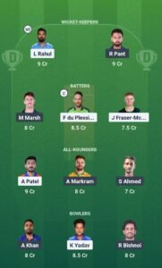 DC VS LSG Dream 11 Team Prediction